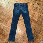 American Eagle distressed sequin low rise 4 skinny jeans Photo 3