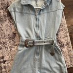 Cloud Ten Belted Denim Romper Photo 0