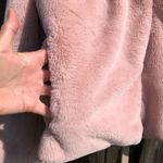 EXPRESS  Blush Pink Super soft faux fur jacket M Photo 1