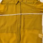 Lush Clothing Lush blouse women’s size medium yellow long sheer layering button up Photo 6