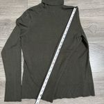 Ann Taylor Loft Silk Blend Dark Green Turtleneck Casual Stretchy Sweater Size L Photo 8