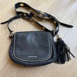 Michael Kors Black Leather Crossbody Bag Photo 0
