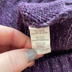 Daisy Fuentes  Purlple Short Sleeve Sweater Top Petite Large Photo 3