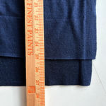 J Crew Navy Blue V Neck Bell Sleeve Tie Detail Sweater Knit Top Womens Size L Size L Photo 6