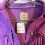 We The Free Purple Fringe Women's Jacket Vegan Leather XS Photo 2