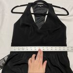 EXPRESS Black Halter Top Long Dress with high slit Photo 3