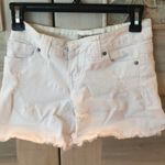 Wet Seal White Jean Shorts Photo 0