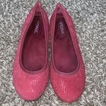 Vionic  Sparkly Willow Flats maroon red woman size 6.5 Photo 0