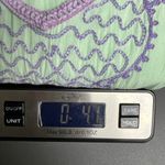 Blue Ginger Embroidered Fringe Tunic Small Boho Beach Coastal Nautical Festival Green Photo 10