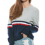 Olive & Oak  Women’s Colorblock Crew Neck Sweater Size XS Photo 0