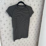 Lululemon Swiftly Tech Tee Stripe Black White Photo 3
