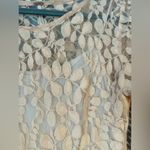 Free People  | Cream Floral Mesh Lace Dress, size 12 Photo 4