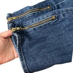 MOTHER The Rascal Ankle Zip Jeans Women’s 24 Blue Straight Cropped Denim Photo 7