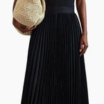 Reiss Navy Pleated MIDI Dress Size small Photo 0