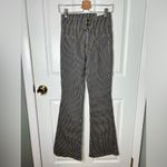 Free People  Jayde Railroad Flare Jeans - Train Car Stripe 25 Photo 1