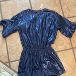 Victoria's Secret  Navy Satin romper size XS Photo 1