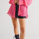 Free People Pink Love Life Sheer Buttondown Photo 7