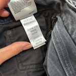 AGOLDE  Hogh Rise Riley Crop in Washed Black Button Fly Size 32‎ Photo 6