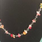 Hematite and Multicolor Chipped Gemstone Bead Necklaces Set Black Photo 6