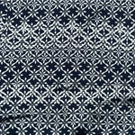 Diane Von Furstenberg  100% Silk Navy Geometric Tribal Print Drawstring Pants 6 Photo 2