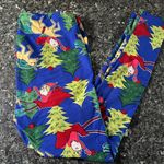 LuLaRoe  Holiday Christmas Collection Unicorn Santa Leggings Plus Size 1X TX Photo 1