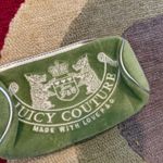 Juicy Couture  Y2K Vintage Retro Rare Green Silver Velour Barrel Makeup Bag Case Photo 2