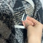 Apt. 9  Black Plaid Ruana Poncho Photo 4