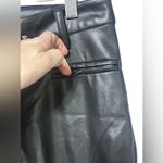 Faux Leather Wide Leg Trouser Large EUC Black Photo 5