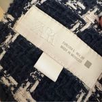 ZARA Tweed Preppy Knot Button Blazer Jacket Size Large Photo 5