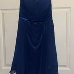 Strapless Royal Blue Dress Size 6 Photo 0