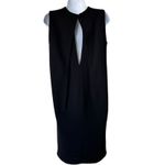 Vince 2 Mini Shift Dress Black Sleeveless Back Keyhole Crew Neck Lined pockets Photo 1