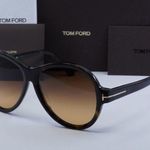 Tom Ford  SUNGLASSES FT1033 52F Dark Havana / Gradient Brown Photo 2