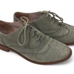 Boden USA Boden sage green lace up suede oxfords size 38 Photo 0