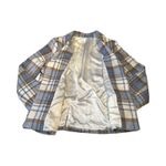 Sage The Label  Women's Size M Plaid One Button Blazer Jacket Soft Winter Glam Photo 2