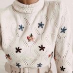 ZARA NWT FLORAL KNIT SWEATER Photo 1
