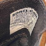 Sorel Women’s Joan Uptown Suede Chelsea Brown Stacked Slip-On Wedge Boots Photo 9