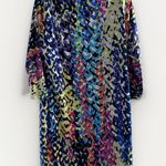 Trina Turk  Dominica multicolor print 3/4 sleeve shift dress 8 Casual Office Photo 10