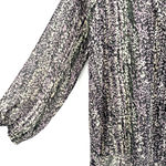 Hayden size Medium semi sheer black purple cream blouse Photo 4