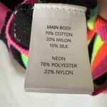 WISPR Brodie Summer Star Cotton Silk Sweatshirt Size XS Black and Neon Rainbow Photo 8