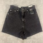 Levi's Premium High Loose Shorts Size 24 Womens Light Black Denim Jean Shorts NWT Photo 0