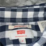 Levi's  Blue and White Casual Button Down Boyfriend Fit Shirt Photo 2