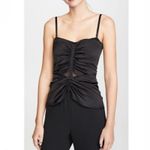JONATHAN SIMKHAI Ruched Strapless Jumpsuit Size 4 Black Minimalist Formal Photo 2
