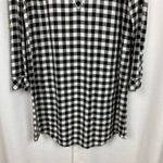 J.Jill Black&White Gingham Tunic Shift Dress Sz.M Black Size M Photo 5