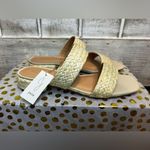 Joie  Niki Raffia vegan braided straw heel sandal size 8.5 EUC Photo 2