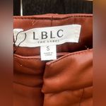 LBLC The Label Franny Faux Leather Trouser IN Chestnut Photo 8