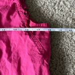 J.Crew  Sleeveless Ruffle Top in Wild Berry Pink, Cotton Summer Shirt Size Medium Photo 14