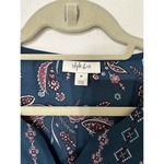 Style & Co Printed Handkerchief-Hem Peasant Boho Top Green Size M $60 MSPR Photo 3