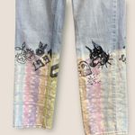 BDG BGD Trendy Painted Denim Jeans with Colorful Tie-Dye Bottoms Sz 24 Cowboy Pants Photo 4