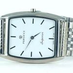 Perucci Superior Super Slim Watch Silver Tone Whit Photo 4