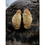 CAbi  Interlock Block crushed green velvet heels size 7 shoes Photo 4